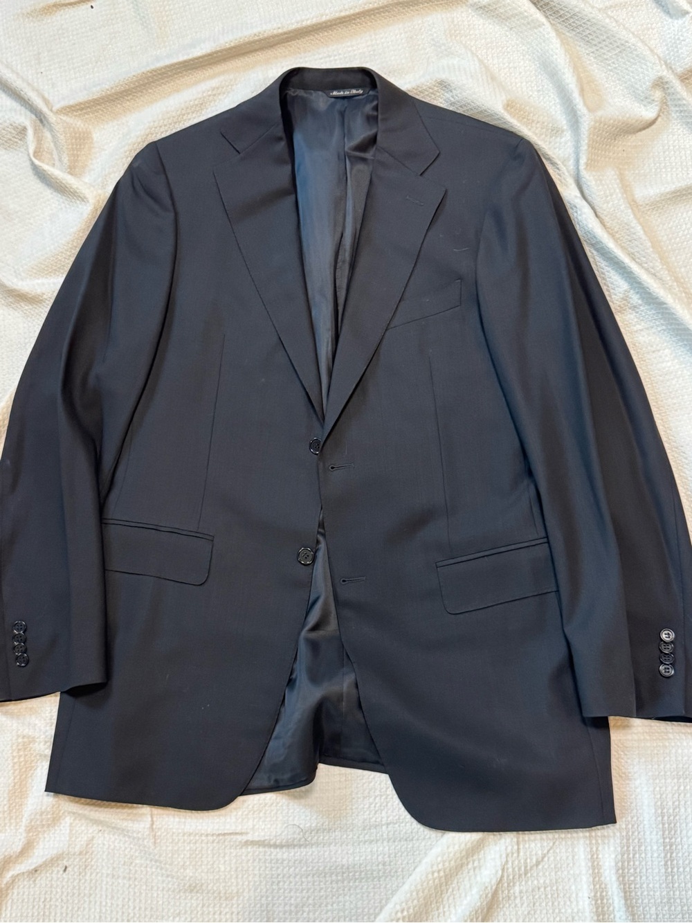 Canali made in Italy Men's Classic Black Blazer - Tailored Formal Jacket
